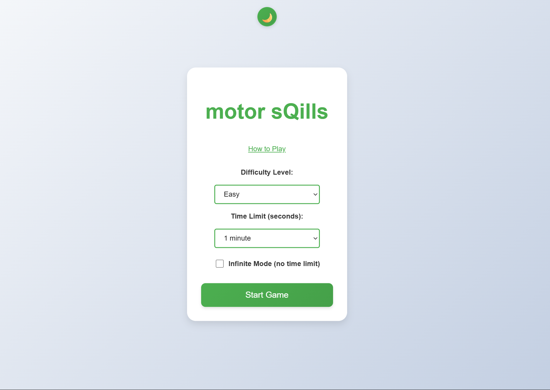 motor sQills App Screenshot